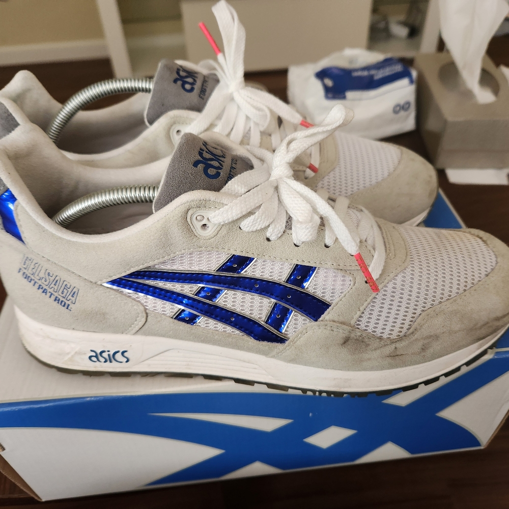 Asics Tiger Gel Saga Footpatrol Gundam Grey Iridium Blue Lyte